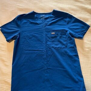 Figs Men's Blue Scrub Top